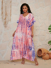 Light Pink Tie-Dye Kaftan