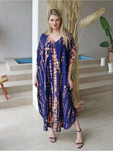 Purple tie-dye kaftan