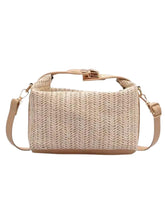 Mini Straw Bag with Crossbody Strap