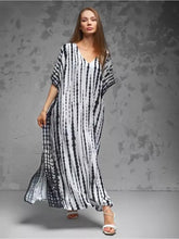 White tie-dye kaftan