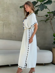 White Bloom Kaftan