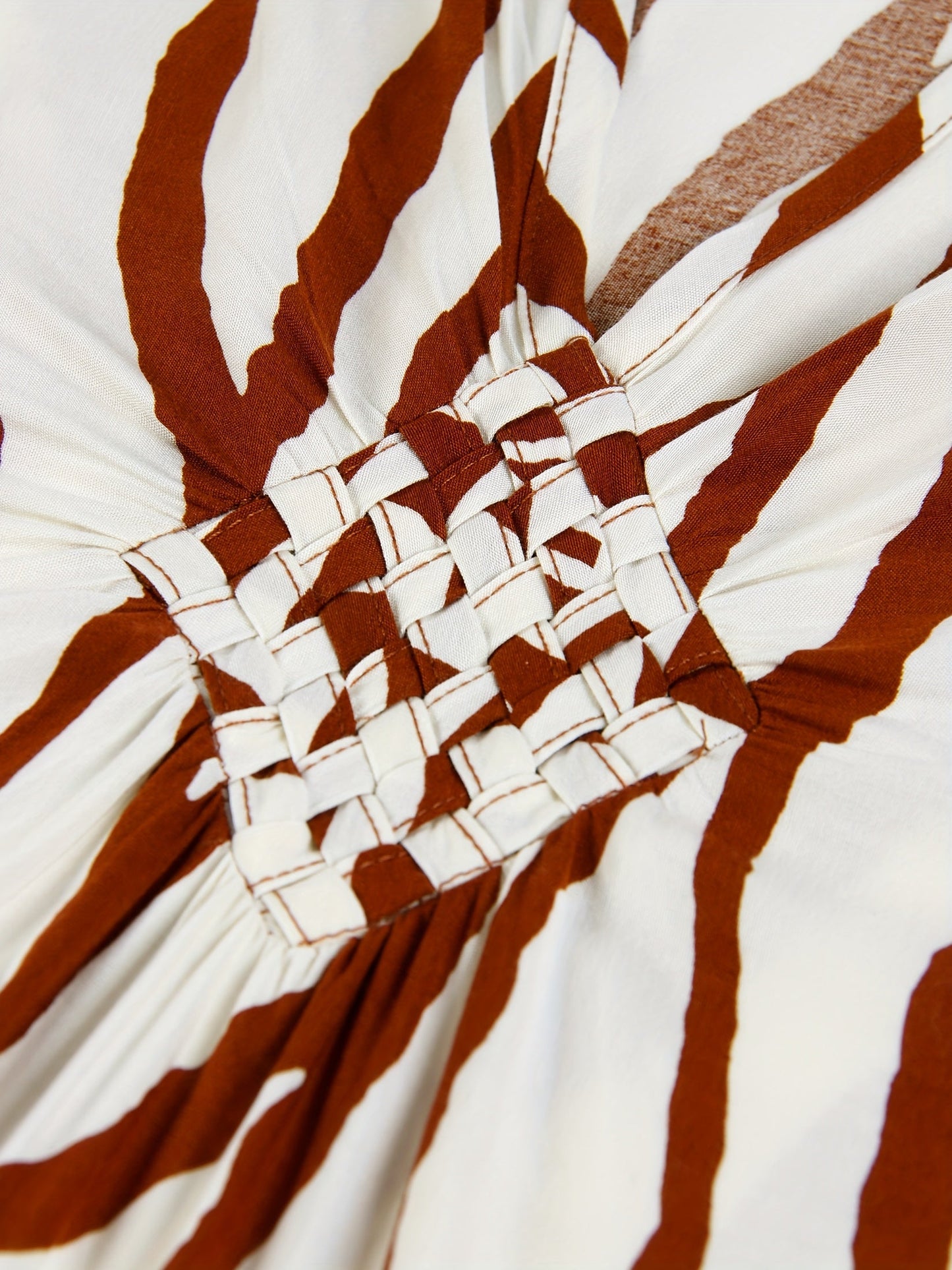 Zebra Brown Kaftan