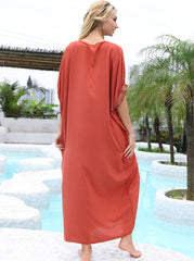 Terracotta Majestic Bloom Kaftan
