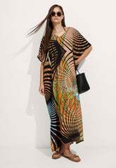 Geometric Print Kaftan