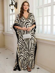 Zebra Black Kaftan