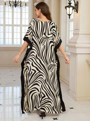 Zebra Black Kaftan
