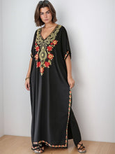 Black Bloom Kaftan