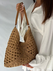 Handwoven Raffia Shoulder Bag