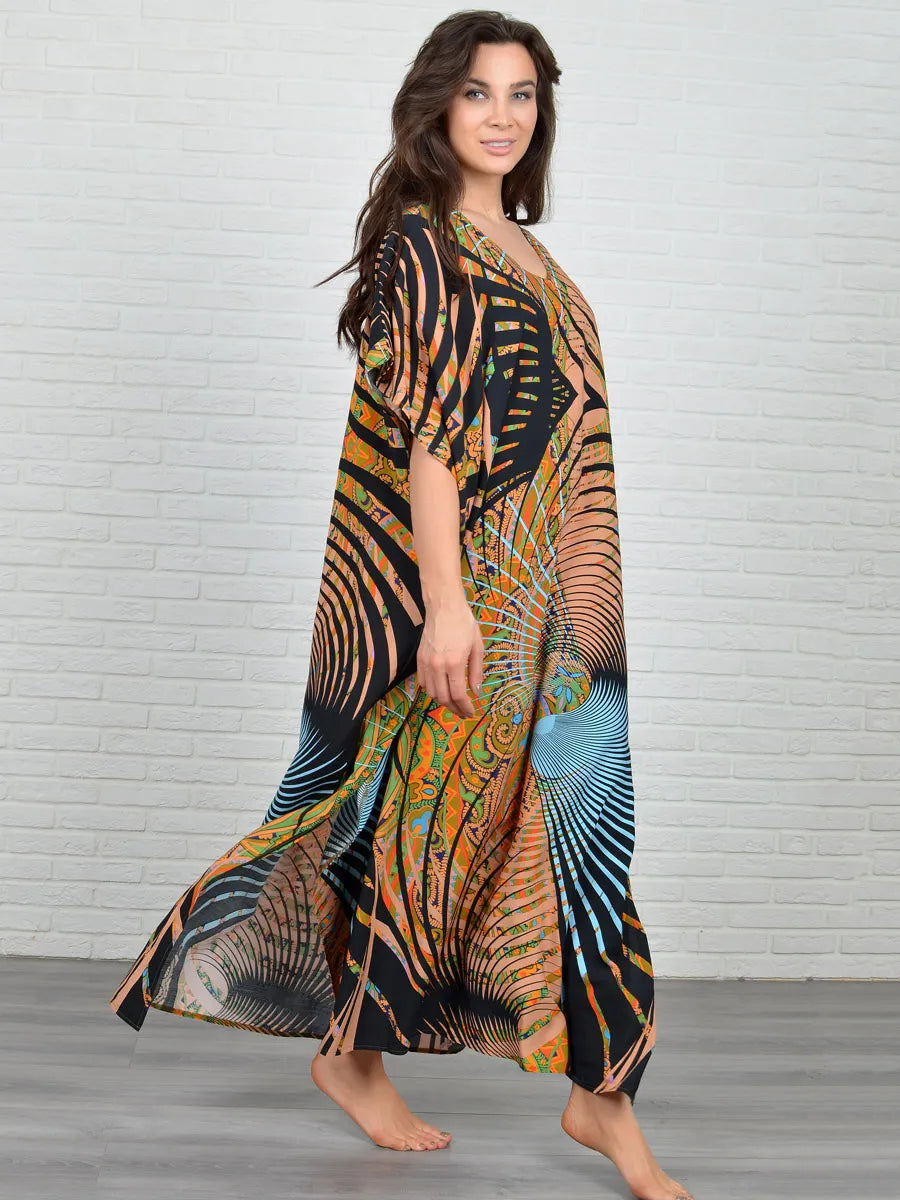 Geometric Print Kaftan