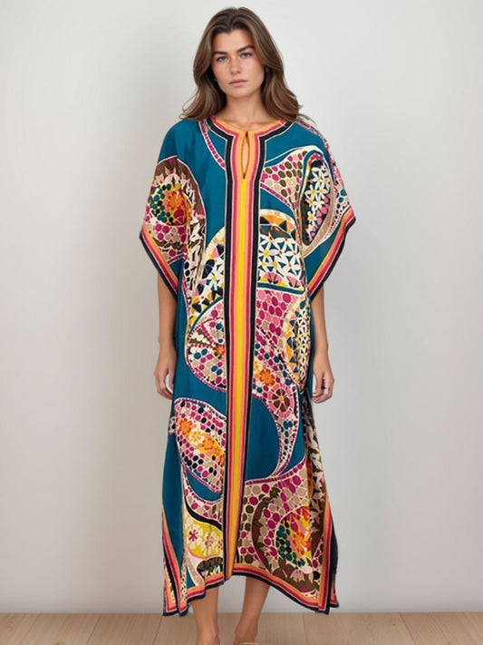 Mosaic Print Kaftan