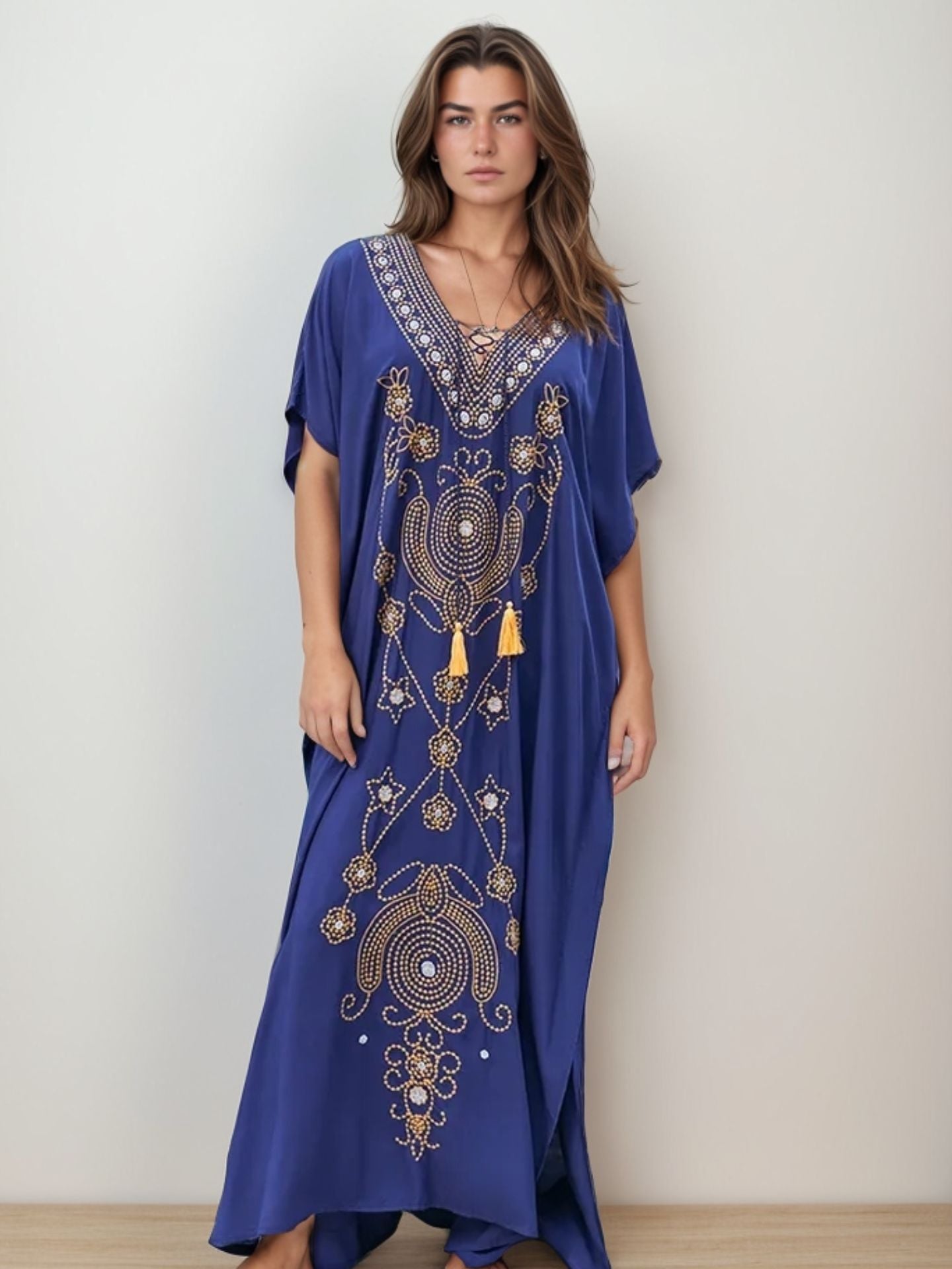 Majestic Blue Maxi Kaftan