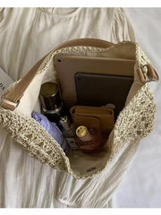 Handwoven Raffia Shoulder Bag