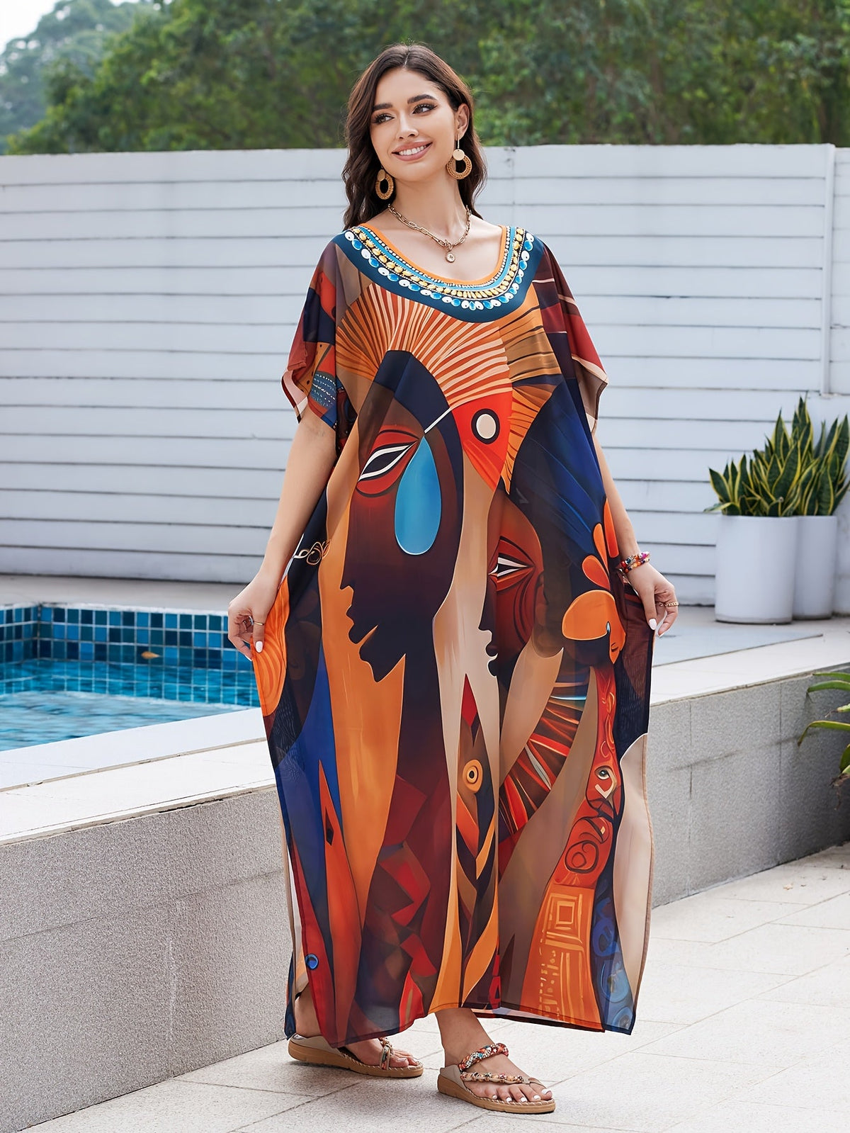 Earth Tones Muse Kaftan