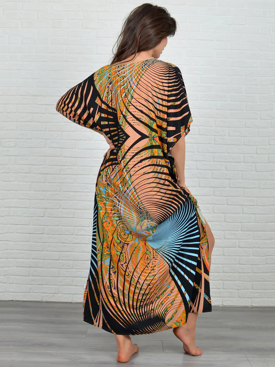 Geometric Print Kaftan