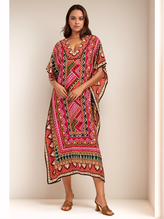 Rose Tapestry Kaftan