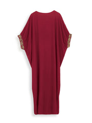 Marsala Majestic Bloom Kaftan